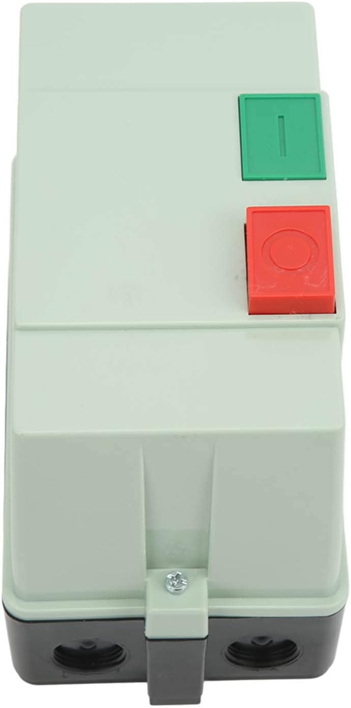 Electric Magnetic Motor Starter Control Switch, Overload Protection, Simple Wiring, Suitable for Single Phase Motor, Scratch Resistant