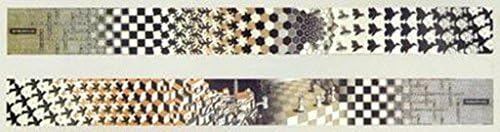 Metamorphosis (4 panels) by M.C. Escher - 8 1/2 x 40 7/8 ea inches - Fine Art Print / Poster