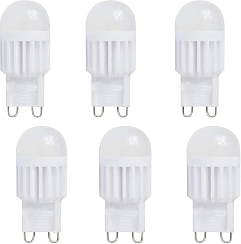 KryZaroG9 LED �d�� �����F 3000K �����\ 6 �p�b�N 3W 300LM �o�C�s���x�[�X �V�����f���A�E�y���_���g�E�ǎ��t���Ɩ��p AC110V