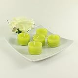 Lieferumfang: 25 TeelichterMarke: WenzelFarbe: limoneHöhe: 24 mmDurchmesser: 38 mmBrenndauer: ca. 8 Stunden