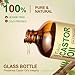 Yoken EWG Verified Castor Oil Organic Glass Bottle 16 fl oz 100% Pure Natural Cold Pressed Castor Oil for Hair, Face, Body, Eyelash, Skin - Hexane Free, Unrefined, Virgin, Rich Fatty Acid