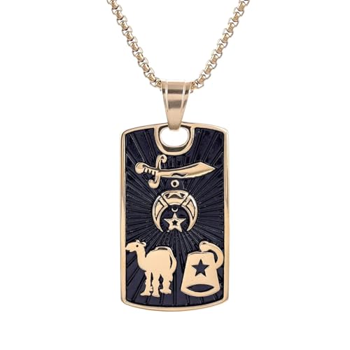 Pendentif pour hommes desert star au style retro punk et finitions brutes