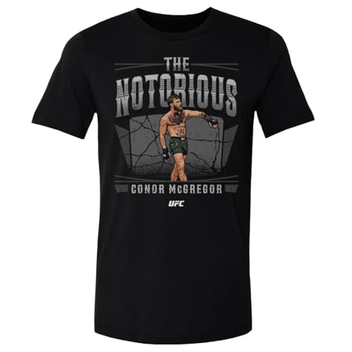 500 LEVEL Conor McGregor UFC Shirt - Conor McGregor Strut WHT (Black Medium)