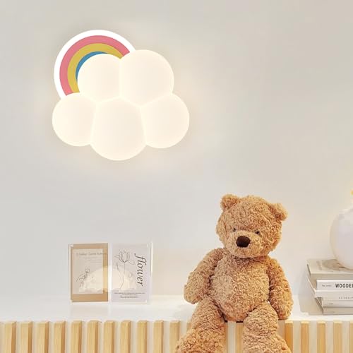 Apliques de pared de nubes de burbujas acrílicas con iluminación LED infantil de 21W 7