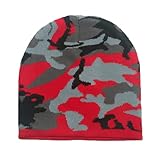 TMTGTS Gorro de invierno 1 pieza suave de punto fino de camuflaje largo gorro hip hop de entretiempo gorro deportivo para hombre para jog ciclismo dormir caída del cabello (5#)