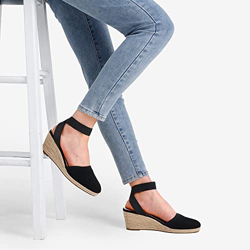 Image of DREAM PAIRS Women's Ankle Strap Wedge Sandals