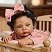 WOOROY Reborn Baby Doll Black Girl, 18 Inch Realistic African American Newborn Real Life Baby Doll, Handmade Realistic Vinyl Lifelike Baby Doll with Clothes for Kids and Collectors