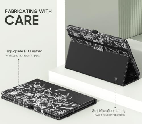 Image of MoKo Case Fits Amazon Kindle Fire HD 10 Tablet(13th /11th Gen) 10.1 inch,Line Flower