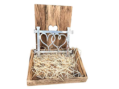 Tin gift in a wooden gift box, Tin anniversary, 10th anniversary, 10 year anniversary, gift box, anniversary gift, 10th wedding anniversary, aluminium gift, tin gift