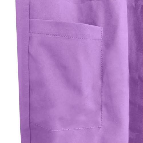 Image of Women's Medica Scrub Pants Pull On Workwear Cargo Pocket Elastic Waist Hospital Uniform Trousers