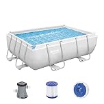 Bestway Power Steel™ 9'3" x 6'5" x 33"/2.82m x 1.96m x 84cm Rectangular Pool Set
