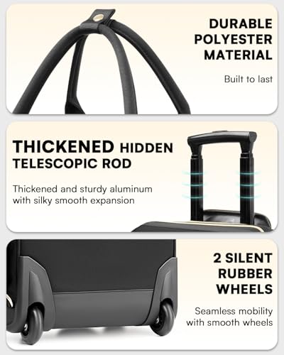 Arcoyard Rolling Backpack for Women, Travel Rolling Laptop Backpack with Wheels の商品画像 6