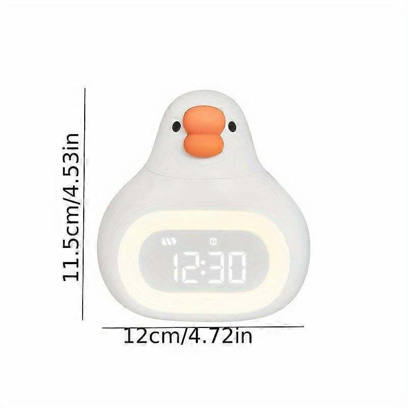 Fatty Goose Smart Mini Program Wecker Stündliche Zeit Cartoon Digitaluhr Dimmbar Nachtlicht