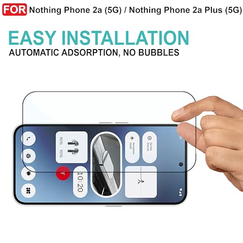 Image of CEDO Tempered Glass for Nothing Phone 2a (5G) / Nothing Phone 2a Plus (5G) | Screen Protector Full HD Quality Tempered Glass Anti-Scratch Edge to Edge Coverage with Easy Installation Kit (Black)