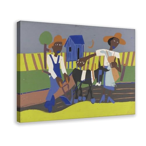 Impression sur toile Sowing William H. Johnson : décoration murale de qualité avec cadre