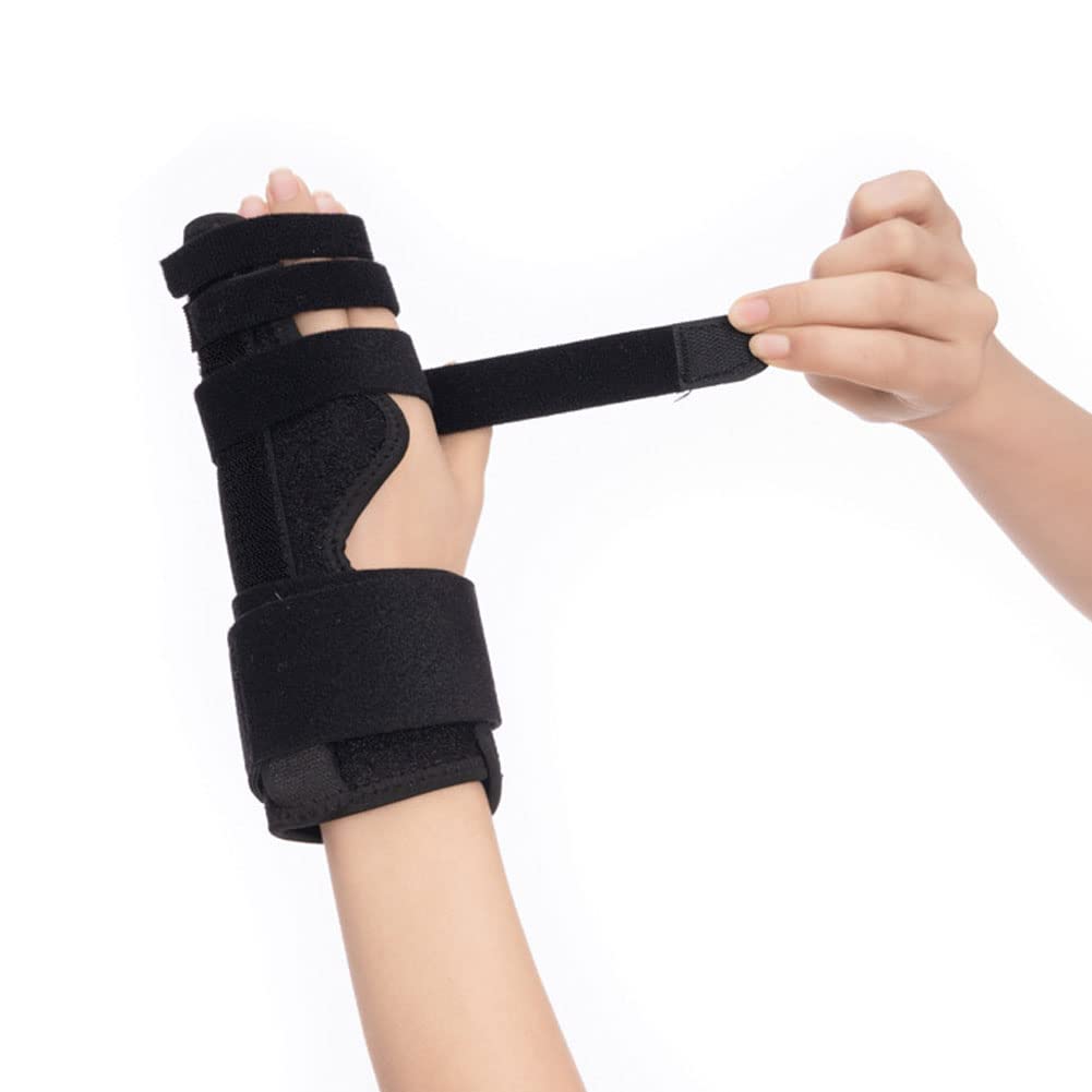 Férula para Dedo con gatillo Profesional, férula para Dedo portátil, cómoda y Transpirable para fracturas metacarpianas para roturas de Dedos, estabilizador de Dedo para Fractura de Pulgar,
