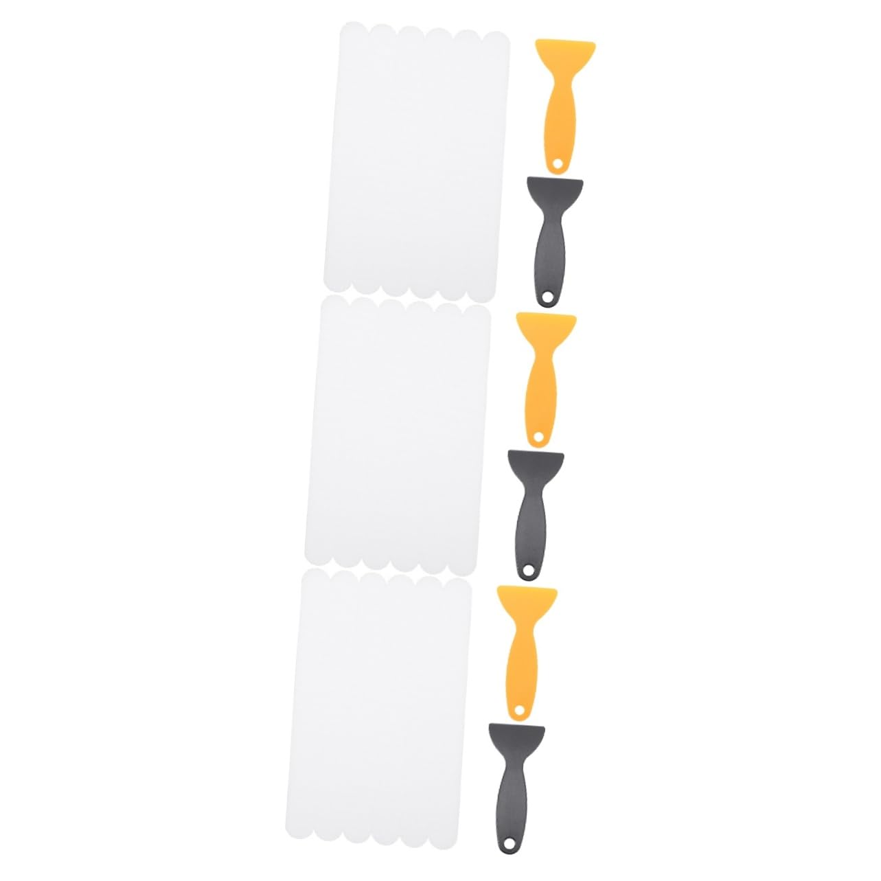 ABOOFAN 3sets Bathtub Non Slip Stickers Peva Safety Decals for Showers Stairs Easy Installation with Scrapers Slip Treads for Bathroom Use Options 6pcs*3