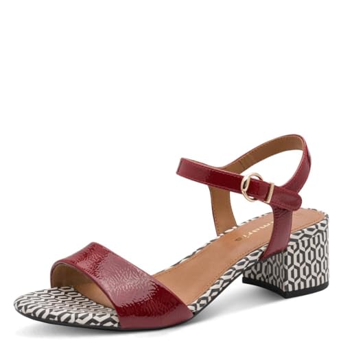 Tamaris sandale femme à talon bloc rouge 39 EU