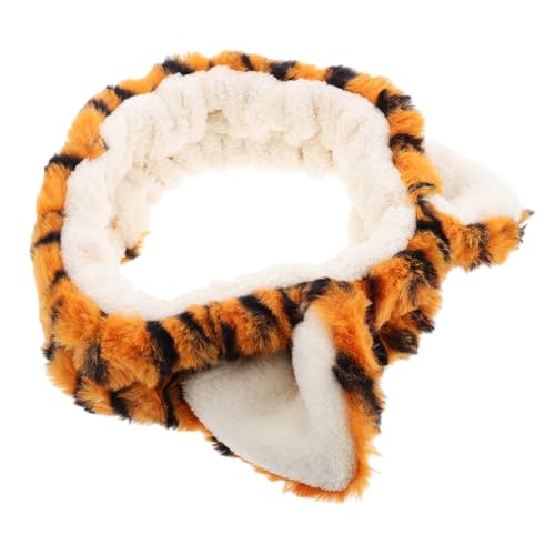 Garneck Bandeau Tigre Dessin Animé Doux Pour Enfants Et Filles Bandeau Duveteux Pour Soins De La Peau Lavage Du Visage Et Coiffure Accessoire De Fête...