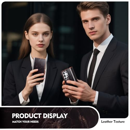 Scutumate Compatible with Samsung Galaxy S26 Ultra Case Wallet with Card Holder [4 Card Slots] Kickstand [RFID Blocking] PU Leather Phone Case Flip Folio Protective Cover TPU Shockproof,Coffee by Scutumate - Used condition - Image 3