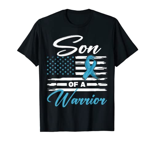 Son Of A Warrior USA Flag Prostate Cancer Awareness T-Shirt