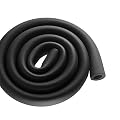 Qerfty Pipe Insulation , Foam Pipe Insulation , Exterior Pipe Insulation Wrap, Non-Slip Handle Grip, 6.6ft Long (Black) (1?X0.5?)