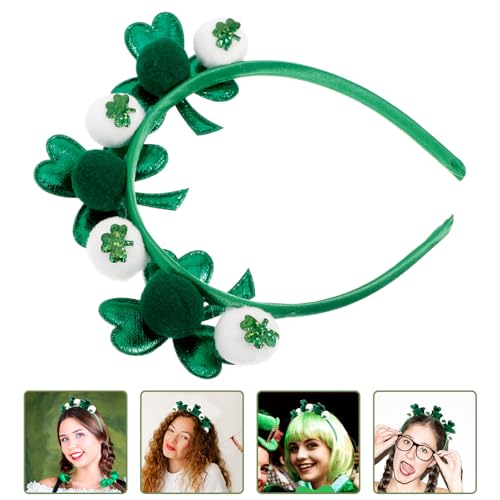 Bandeau feuille vert confortable qui ne serre pas pour coiffure Saint-Patrick - 7