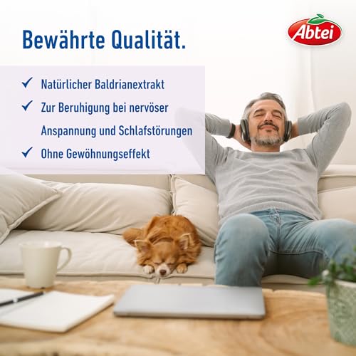 Baldrian-Dragees Abtei Baldrian Forte – pflanzliches Beruhigungsmittel