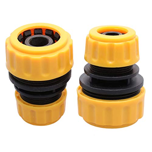 2pcs 1/2" to 3/4" Garden Hose Repair Menders Connectors Joiners Extend Adapters