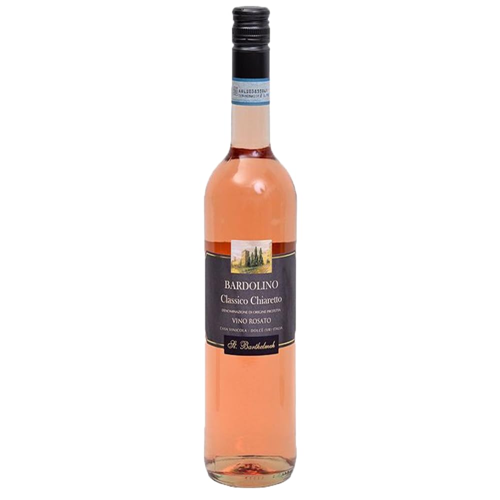 St.Barthelmeh Bardolino Classico Chiaretto Rosé DOP, trocken, sortenreines Weinpaket + VINOX Winecards (6x0,75l)