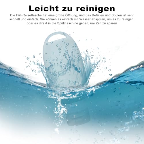 HAOQIAGA Futtertube zum Befüllen Hund, 90ml Befüllbare Tuben für Hunde Tube, 2 Stück Wiederverwendbar Silikon Reiseflaschen mit Karabine für Outdoor Haustier Draussen (Grün, Rosa)