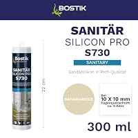 BOSTIK S730 Sanitär Silikon Pro Bahamabeige – Hochwertiges Acetat Sanitärsilicon mit Schutzeffekt, Lösemittelfrei, Alterungs- und Witterungsbeständig, Geeignet für Innen- und Außenbereich, 300ml – Ansicht 2
