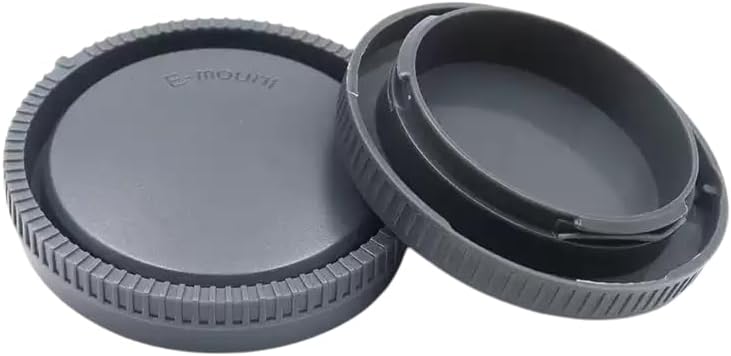 Tapa del cuerpo con montura E y tapa de lente trasera para Sony A7 A7II A7III A7IV A7S II III A7R II III IV A7RV A7CR A7C II A6700 A6600 A6400 A6300 A6100 A6000 A1 II ZV-E10 II ZV-E1 y más Cámaras y lentes Sony
