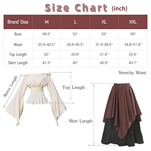 Nspstt Women Medieval Costume Renaissance Dress Women Victorian Ball Gown Gothic Pirate Costume #TOP4