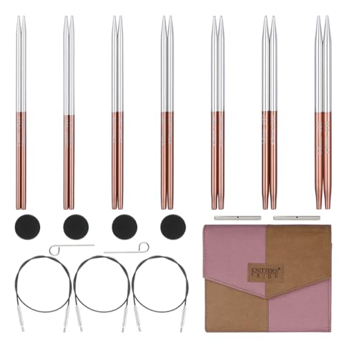 Knitter’s Pride Rosemist Interchangeable Needle Set 5”(13cm)- Midi