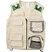 BLUE PANDA Kid Explorer Vest Kit - 3-Piece Outdoor Exploration Set Includes Cargo Vest, Compass, and Binoculars for Kids' Pretend Play or Nature Safari Halloween Party Dress-Up Costume