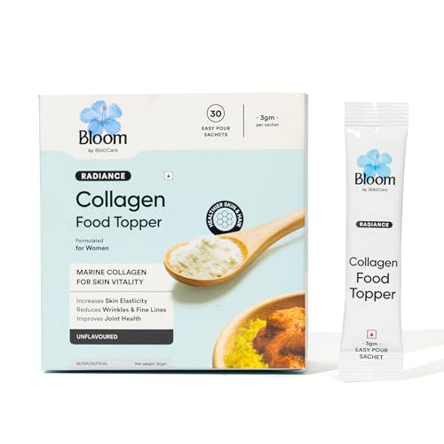 Image of Bloom by Bold Care Collagen Powder + Peptide Easy Pour Sticks | Collagen Support & Bone Health | Reduced Wrinkles & Hydrated Skin | Add to all food & beverages | 30 Easy Pour Sticks (Pack of 1)