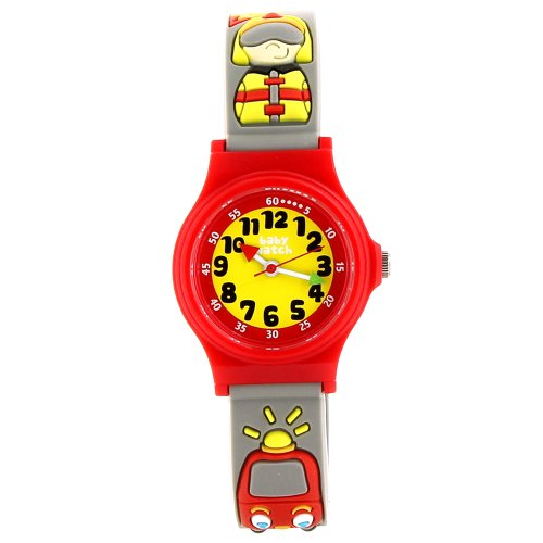 Baby Watch - Abc Pin Pon - Montre Garçon - Quartz Pédagogique 3-6 ans - Cadran Jaune - Bracelet Plastique Gris Cover