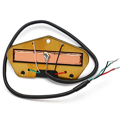Saphue Dual Rail Bridge Pickup For Telecaster Electric Guitar Black With Silver #TOP6