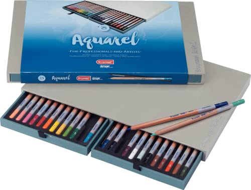 Bruynzeel Sakura - Caja de 24 lápices de acuarela Bruynzeel