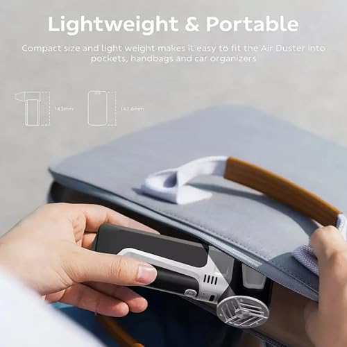 Ventilador portátil de viaje con batería de 2500 mAh y soplador potente 4