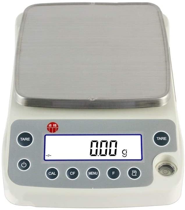 Bilancia Elettronica analitica Digitale di precisione con Peso Fino a 6200 g e risoluzione di 1 milligrammo, da Laboratorio per bilance per Gioielli，120g/0.0001g