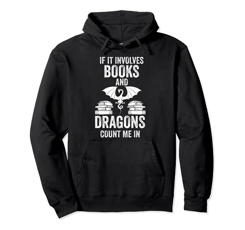 Book Dragons Reader Bookworm Writer Author Pullover Hoodie