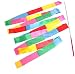 Trimming Shop Mixcolour Rythmique Gymnastique Ruban avec Twirling Danse Baton Canne pour Enfants Artistique Dance, Baton Twirling,Gymnastique Entraînement,Amusant Activités,4Metre