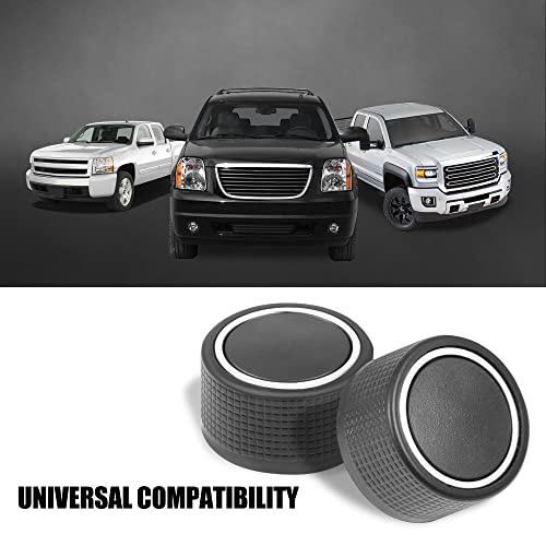 Vofono Rear Radio Audio Volume Control Knobs Dial Tuner [2-Pcs], Stereo Knob Buttons Replacement For 07-13 Chevy Chevrolet Silverado Gmc Acadia Sierra Denali Yukon Gm 22912547 #TOP1