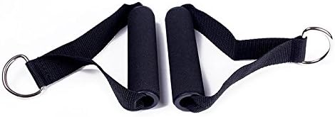 Ownsig 2Pcs/Pack Tricep Rope Cable Exercise Ftness Machine Attachments Bar Dip Station Resistance Band