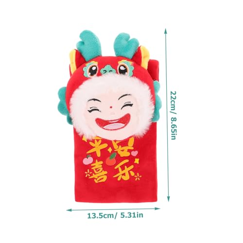 DECHOUS Chinese Year Dragon Doll Red Envelope Money Pouch Bag Crossbody Envelope for Adults Boys and Girls2