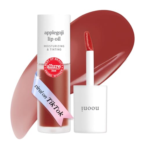 NOONI Korean Lip Oil - Applegoji- pH Color-Changing Plumping Lip Gloss