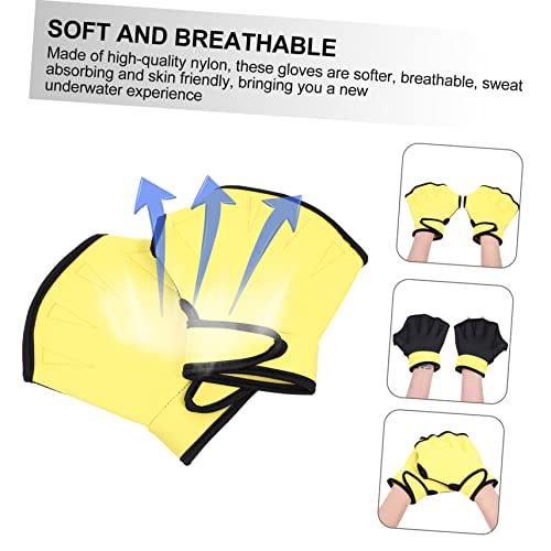 BESPORTBLE 2 Pares Luvas De Auxílio À Natação Luvas De Natação No Mar Luvas De Natação Luvas De Fitn