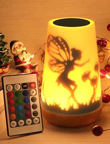 Mostof Fairy Night Light with Remote for Bedroom, Touch Control, Timer, Rechargeable (Fairy-16 Colors)
